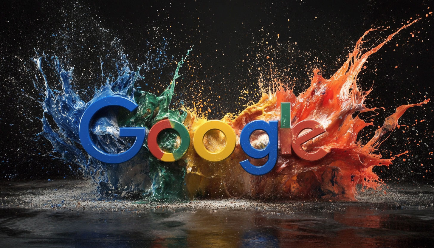 Google Logo Fluid Explode