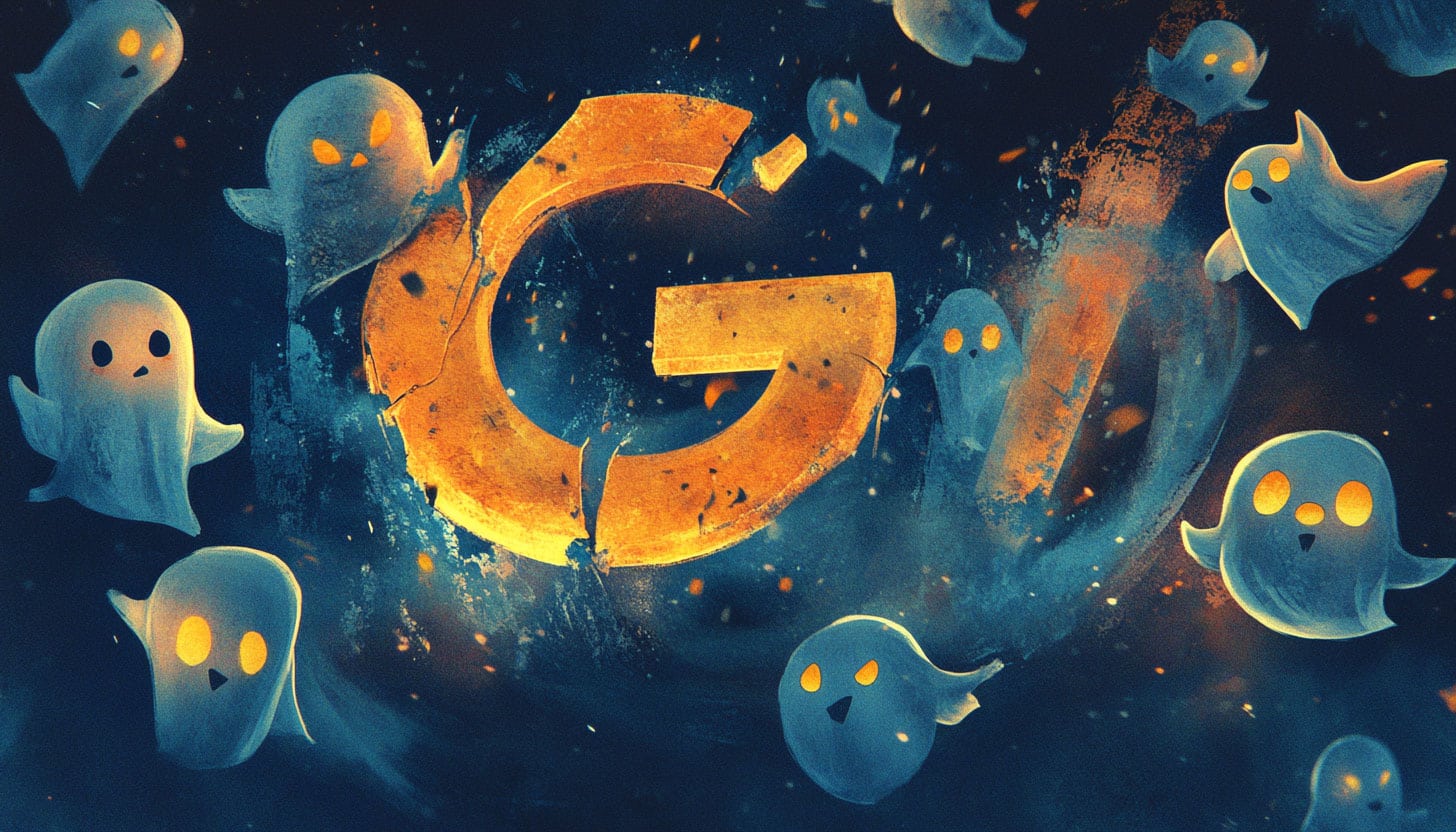 Google Halloween Update Logo