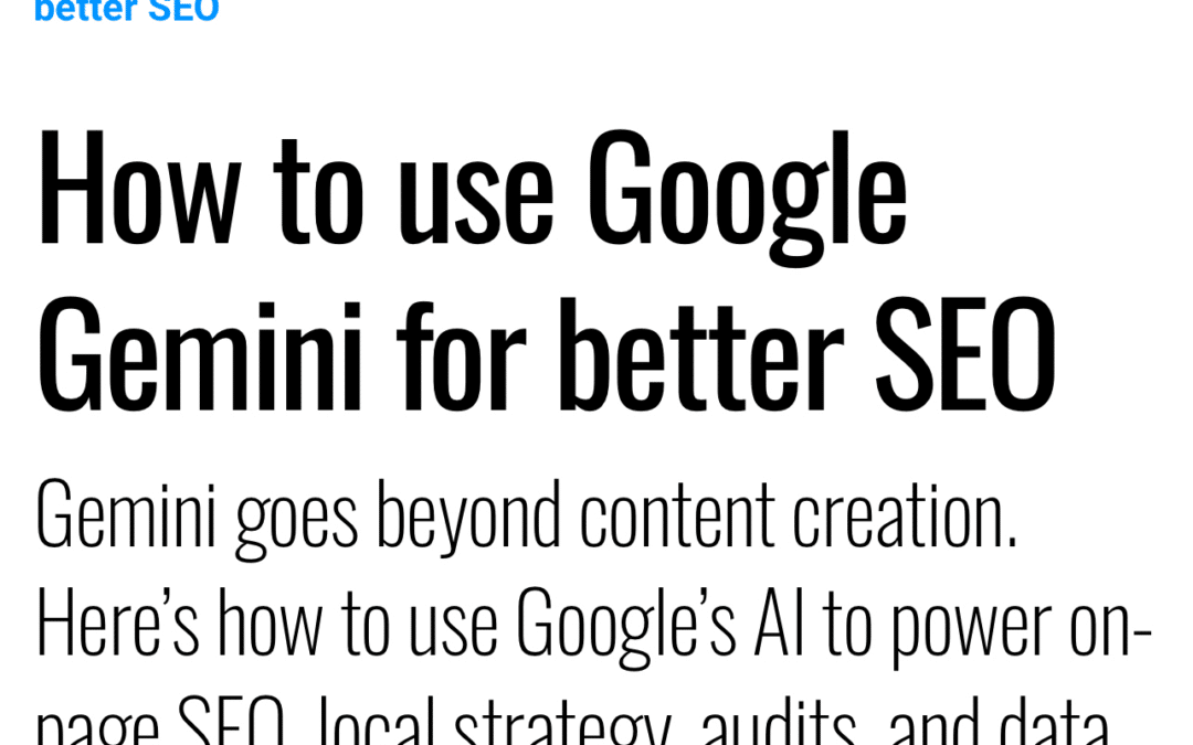 Better GEO with SEO Using AI NOW!
