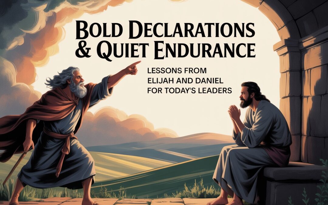 Bold Declarations & Quiet Endurance: Lessons from Elijah and Daniel for Today’s Leaders