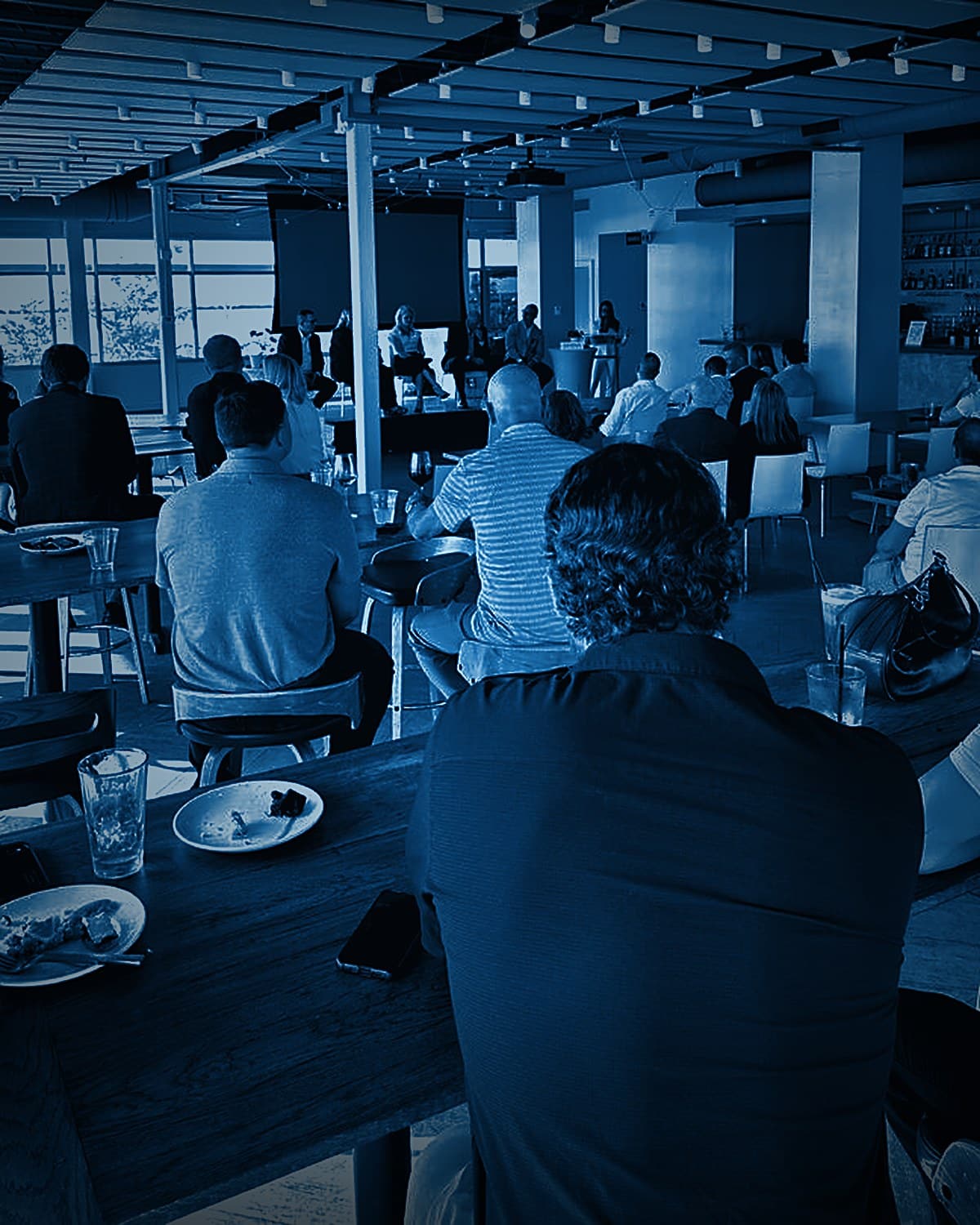Business owners and teams at a hands-on Content Engagement Lab AI working session
